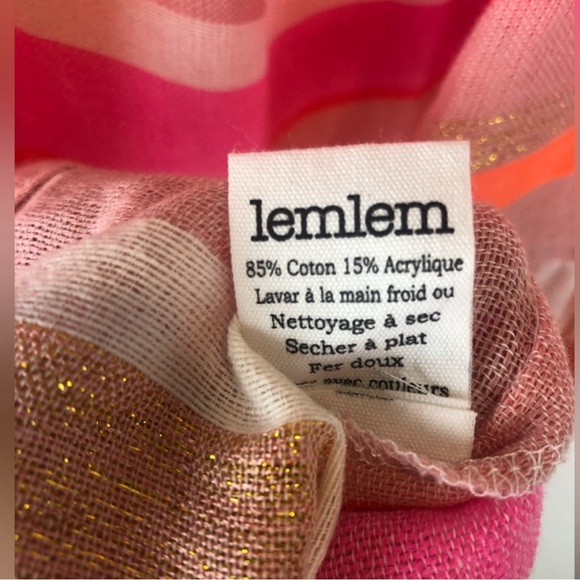 Lemlem Metallic Pink Stripe Tiered Dress NWOT Women’s Small - Picture 6 of 6